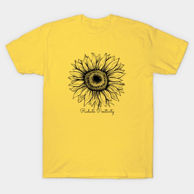Radiate Positivity Sunflower T-Shirt by Hello Sunshine